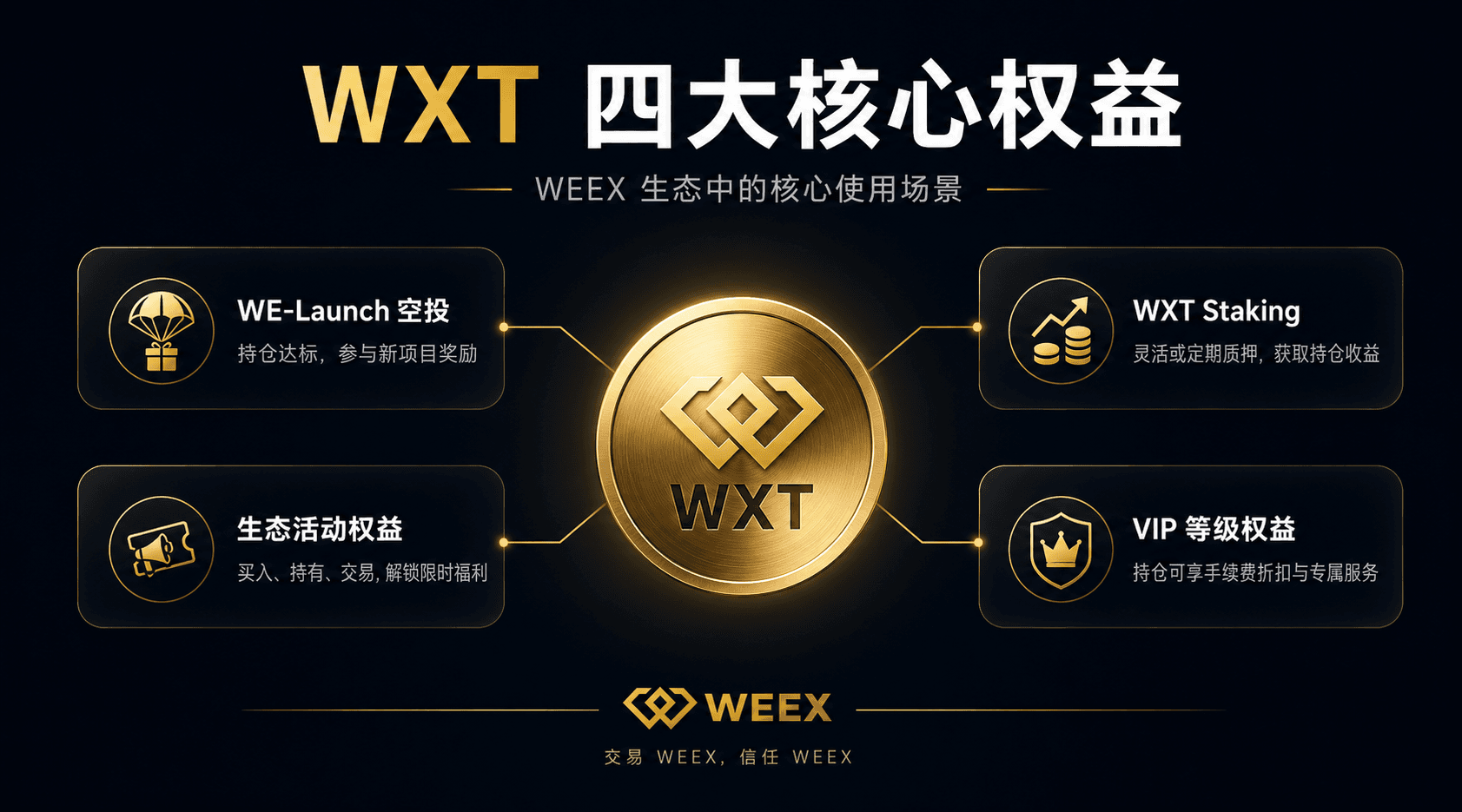 WXT 福利说明:WE-Launch 推出空投、WXT 质押及 VIP 专属权益