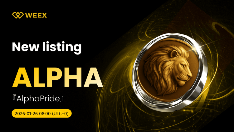 AlphaPride (ALPHA) 币在 WEEX 现货上市，交易对为 ALPHA USDT