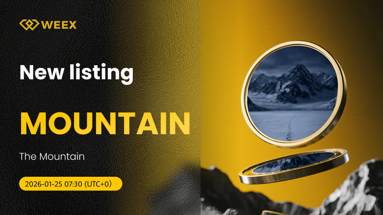 山币现货交易对上线WEEX，配以MOUNTAIN USDT